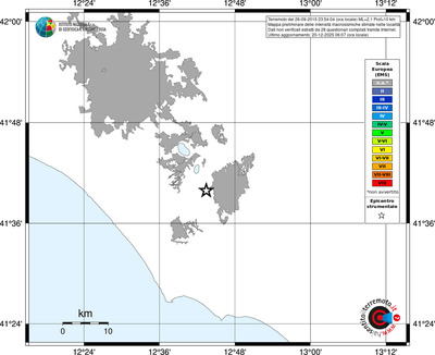 Mappa EMS - territori località