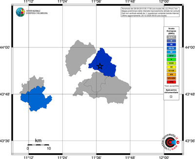 Mappa EMS - territori comuni