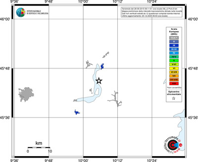 Mappa EMS - territori località