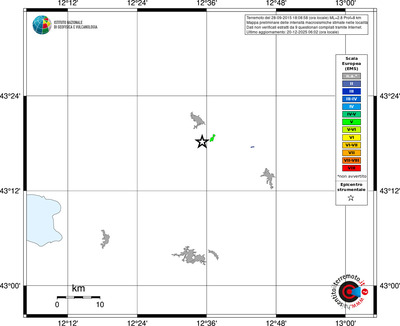 Mappa EMS - territori località