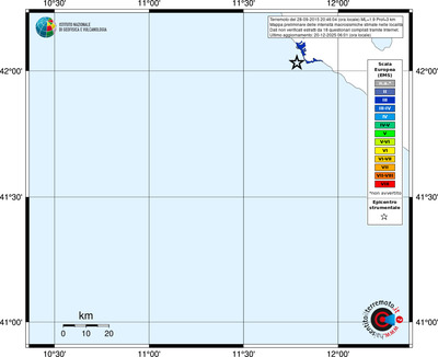 Mappa EMS - territori località