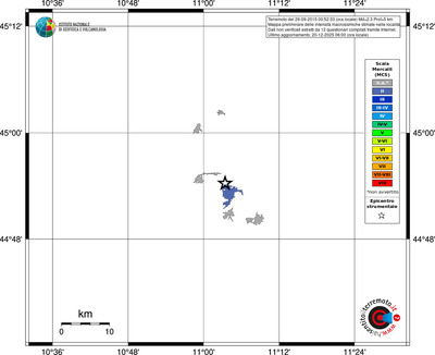 Mappa MCS - territori località