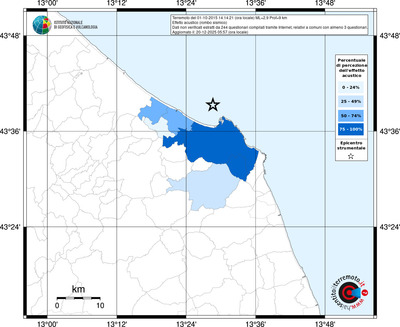 Mappa territorio comunale con almeno 3 questionari