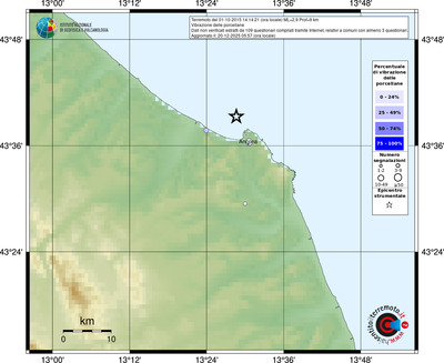 Mappa comuni con almeno 3 questionari