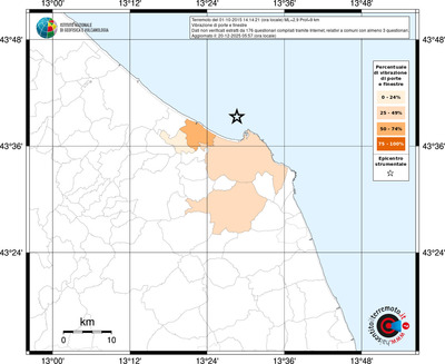 Mappa territorio comunale con almeno 3 questionari