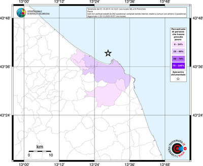 Mappa territorio comunale con almeno 3 questionari