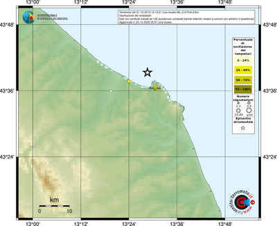 Mappa comuni con almeno 3 questionari