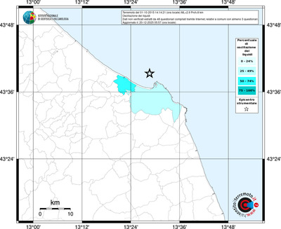 Mappa territorio comunale con almeno 3 questionari