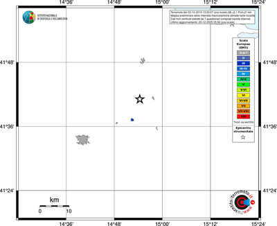 Mappa EMS - territori località