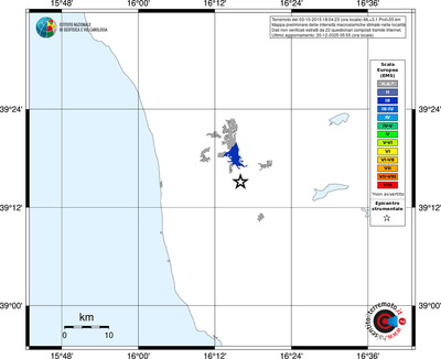 Mappa EMS - territori località