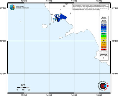 Mappa EMS - territori località