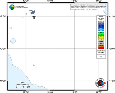 Mappa EMS - territori località