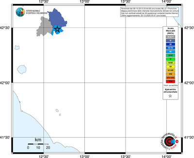 Mappa MCS - territori comuni