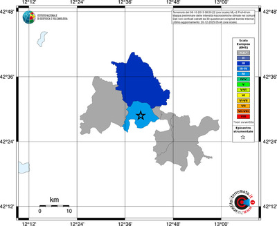 Mappa EMS - territori comuni