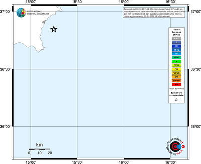 Mappa EMS - territori località