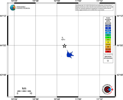 Mappa EMS - territori località
