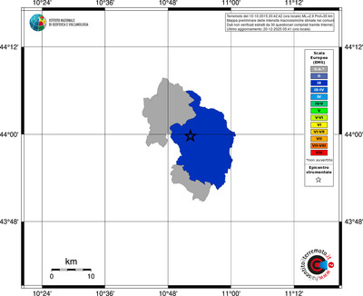 Mappa EMS - territori comuni