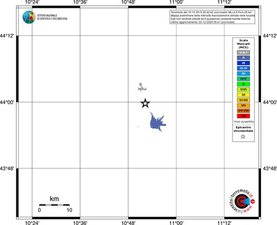 Mappa MCS - territori località