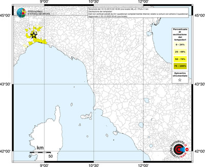 Mappa territorio comunale con almeno 3 questionari