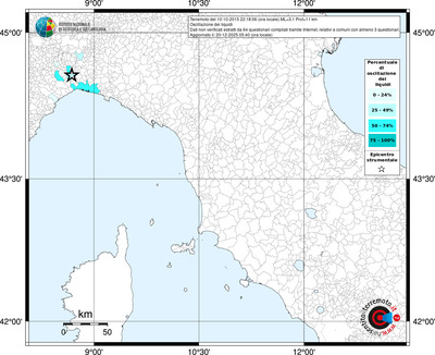 Mappa territorio comunale con almeno 3 questionari