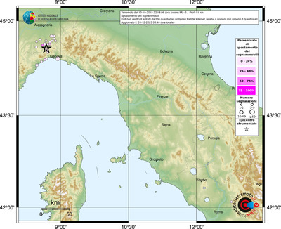 Mappa comuni con almeno 3 questionari