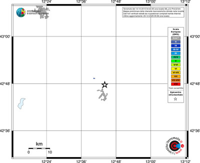 Mappa EMS - territori località