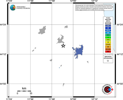 Mappa MCS - territori località
