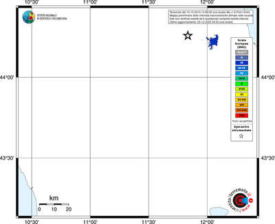 Mappa EMS - territori località