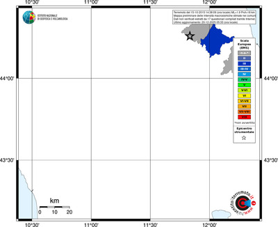 Mappa EMS - territori comuni