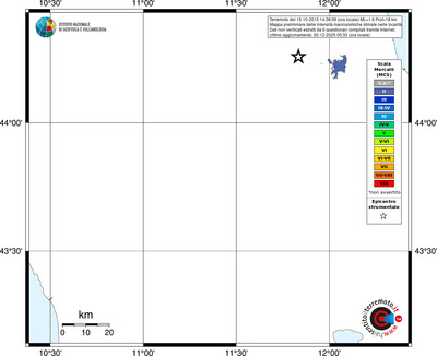 Mappa MCS - territori località