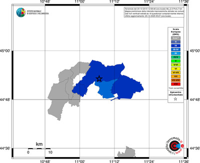 Mappa EMS - territori comuni