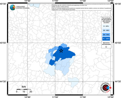 Mappa territorio comunale con almeno 3 questionari