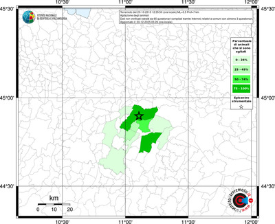 Mappa territorio comunale con almeno 3 questionari