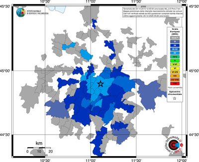 Mappa EMS - territori comuni
