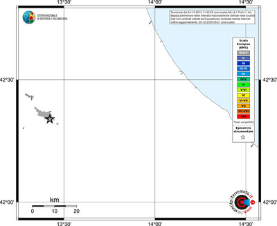 Mappa EMS - territori località