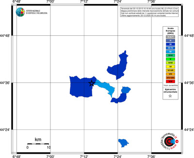 Mappa EMS - territori comuni