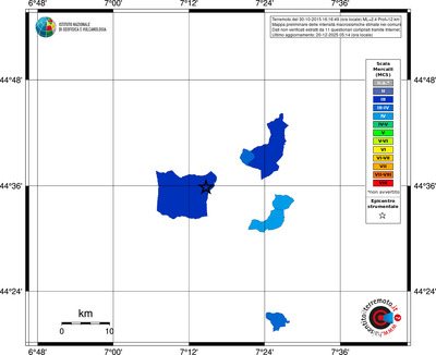 Mappa MCS - territori comuni