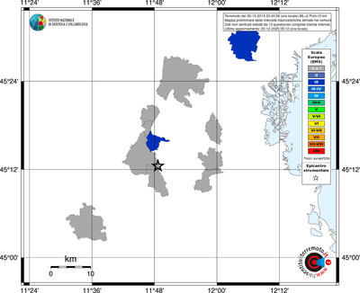 Mappa EMS - territori comuni