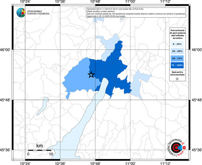 Mappa territorio comunale con almeno 3 questionari