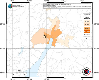 Mappa territorio comunale con almeno 3 questionari
