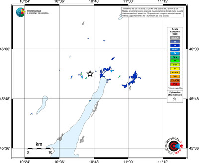 Mappa EMS - territori località