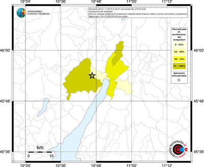 Mappa territorio comunale con almeno 3 questionari