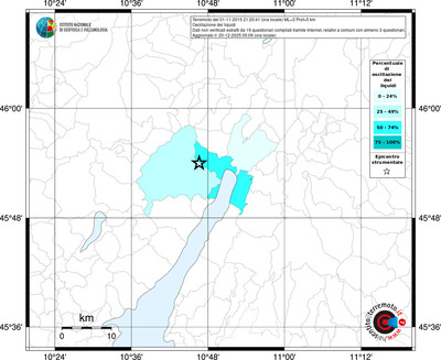 Mappa territorio comunale con almeno 3 questionari