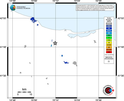 Mappa EMS - territori località