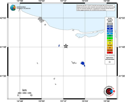 Mappa EMS - territori località