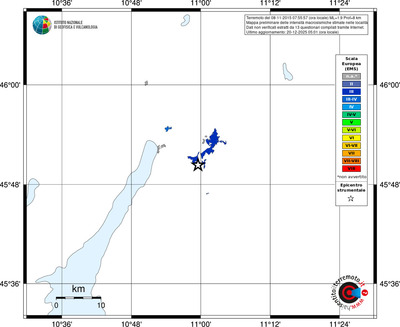 Mappa EMS - territori località