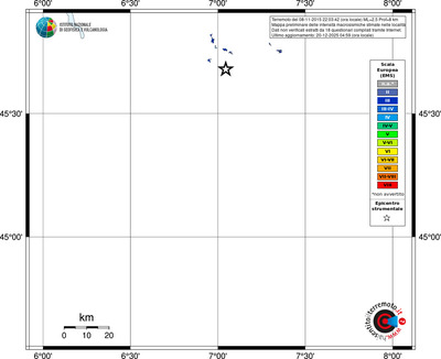 Mappa EMS - territori località