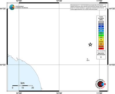 Mappa EMS - territori località