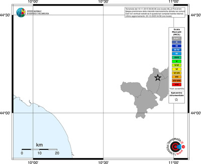 Mappa MCS - territori comuni
