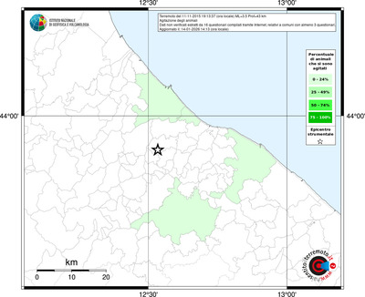 Mappa territorio comunale con almeno 3 questionari